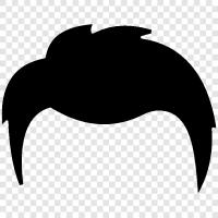 hair, hairpiece, hairpiece for women, women s hairpiece Значок svg