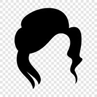 hair products, hair care, hair extensions, hair removal icon svg