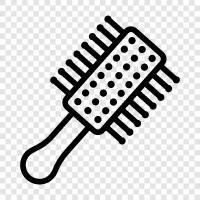 saç fırçası, kadınlar için saç fırçası, erkekler için saç fırçası ikon svg