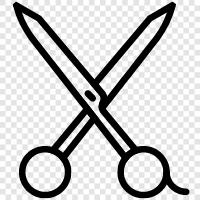 haircut scissors, hair scissors, hair shears, hair clippers icon svg