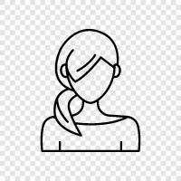 Hairdresser Woman, Woman s Hairstyle, Hairstyles for, Hairstyle Woman icon svg