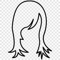 hairpiece, wig Значок svg