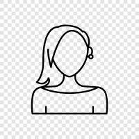 Hairstyles for Women, New Hairstyles for Women, Best Ha, Hairstyle Woman icon svg