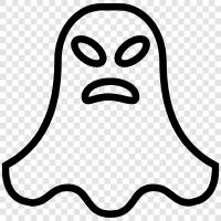 halloween costumes, haunted houses, spooky stories, halloween ghost icon svg