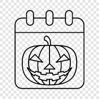 halloween costumes, halloween party, halloween recipes, halloween date icon svg