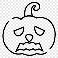 Halloween, Thanksgiving, seasonal, carved icon svg