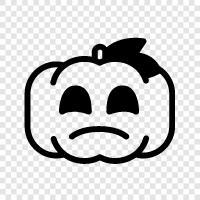 Cadılar Bayramı, oyma, pumpkin, gourd ikon svg