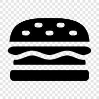 hamburger, beef, beef patty, beef slider icon svg