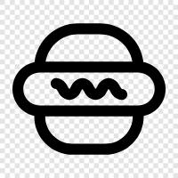 Hamburger, Fast food, Amerikan, Fransız ikon svg