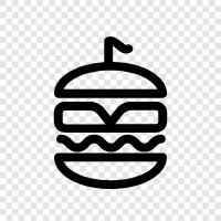 hamburger, burger, cheese, beef icon svg