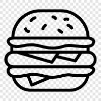 Hamburger, Rindfleisch, Fleischpatty, Patties symbol