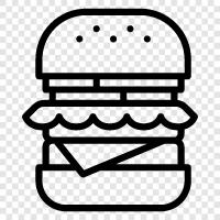 hamburger, beef, beef patty, beef slider icon svg