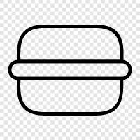 hamburger, beef, beef patty, beef burger icon svg