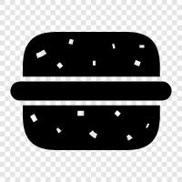 hamburger, beef, beef patty, beef burger icon svg