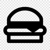 hamburger, beef, patty, burger icon svg