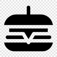 hamburger, beef, beef patty, beef slider ikon svg