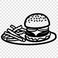 Hamburger, Beef, Burger King, McDonalds icon svg