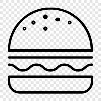 hamburger, burger joint, burger restaurant, burger chain icon svg