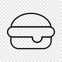 hamburger, hamburger steak, beef, beef patty icon svg