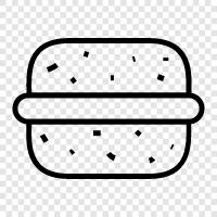 hamburger, juicy, beef, patty icon svg