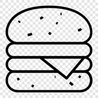 hamburger, burger joint, cook, cookware icon svg