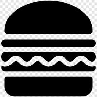 hamburger, beef, patty, meat icon svg