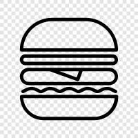 hamburger, beef, beef patty, beef patties icon svg