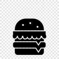 Hamburger Joint, Hamburger Restaurant, Hamburger Flipping, Hamburger Cook symbol