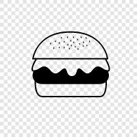 Hamburger ortak, Hamburger, Hamburger restoran, Hamburger ızgara ikon svg