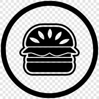 Hamburger King, McDonalds, Burger King, Wendy s icon svg