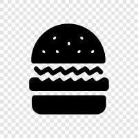 Hamburger King, Whopper, Big Mac, Hamburger icon svg