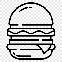 hamburger restoranı, hamburger ortak, hamburger standı, hamburger restoran ikon svg