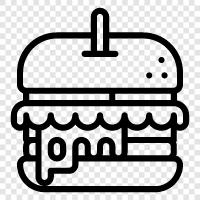 Hamburgers, Hamburgers Recipe, Hamburgers Recipe Ideas, Hamburger icon svg