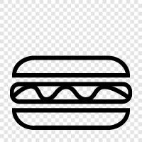 Hamburgers, Dogs, America, Hot Dog icon svg