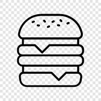 Hamburgers, American, Fast food, Food icon svg