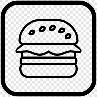 Hamburgers, Hamburgers restaurants, Hamburgers food, Hamburgers recipes icon svg