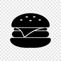 Hamburgers, Beef, Patty, Ground icon svg