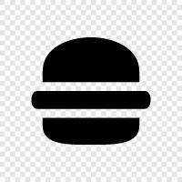 Hamburgers, Fast food, Menu, Burgers icon svg