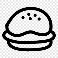 Hamburgers, Wholegrain hamburgers, Veggie burgers, Burger icon svg