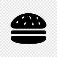 Hamburgers, Burger, Hamburgers Restaurant, Burger Restaurant icon svg