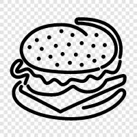 Hamburgers, Fast food, Fast food restaurants, Cheap food icon svg