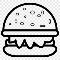 Hamburgers, Cheeseburgers, Whopper, Wholegrain icon svg
