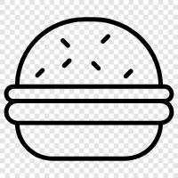 Hamburger, Fast food, Restaurants, Burger ikon svg