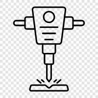 Hammer, Konstruktion, Abriss, Technik symbol