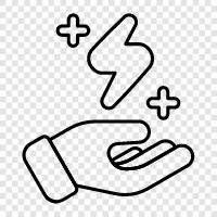 Hand Geste, Handbewegung, Handhaltungen, Handübungen symbol