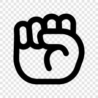 hand, hand gesture, fist, hand sign icon svg