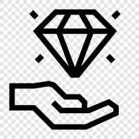 hand holding, a hand, holding, gem icon svg