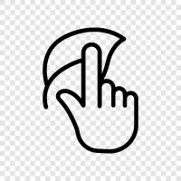 hand leaf, finger click leaf, fingertip click leaf, leaf click icon svg