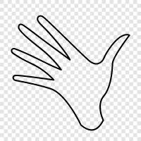 Handbewegungen, Handsignale, Handzeichen, Handsignale für Kommunikation symbol