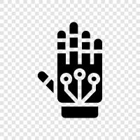 ручной протез, замена рук, искусственная рука, 3d типографская рука Значок svg
